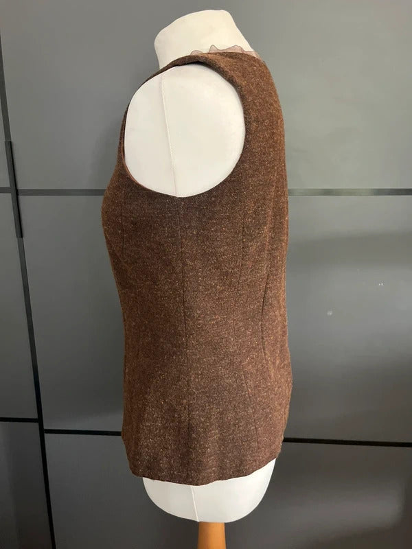 Brown Waist Coat | Irish | Brown with zip | Size 10 | Yellowhammer