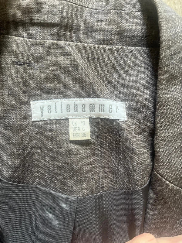 Vintage Blazer | Linen | By Yellowhammer | Size 10 | Y2K Style