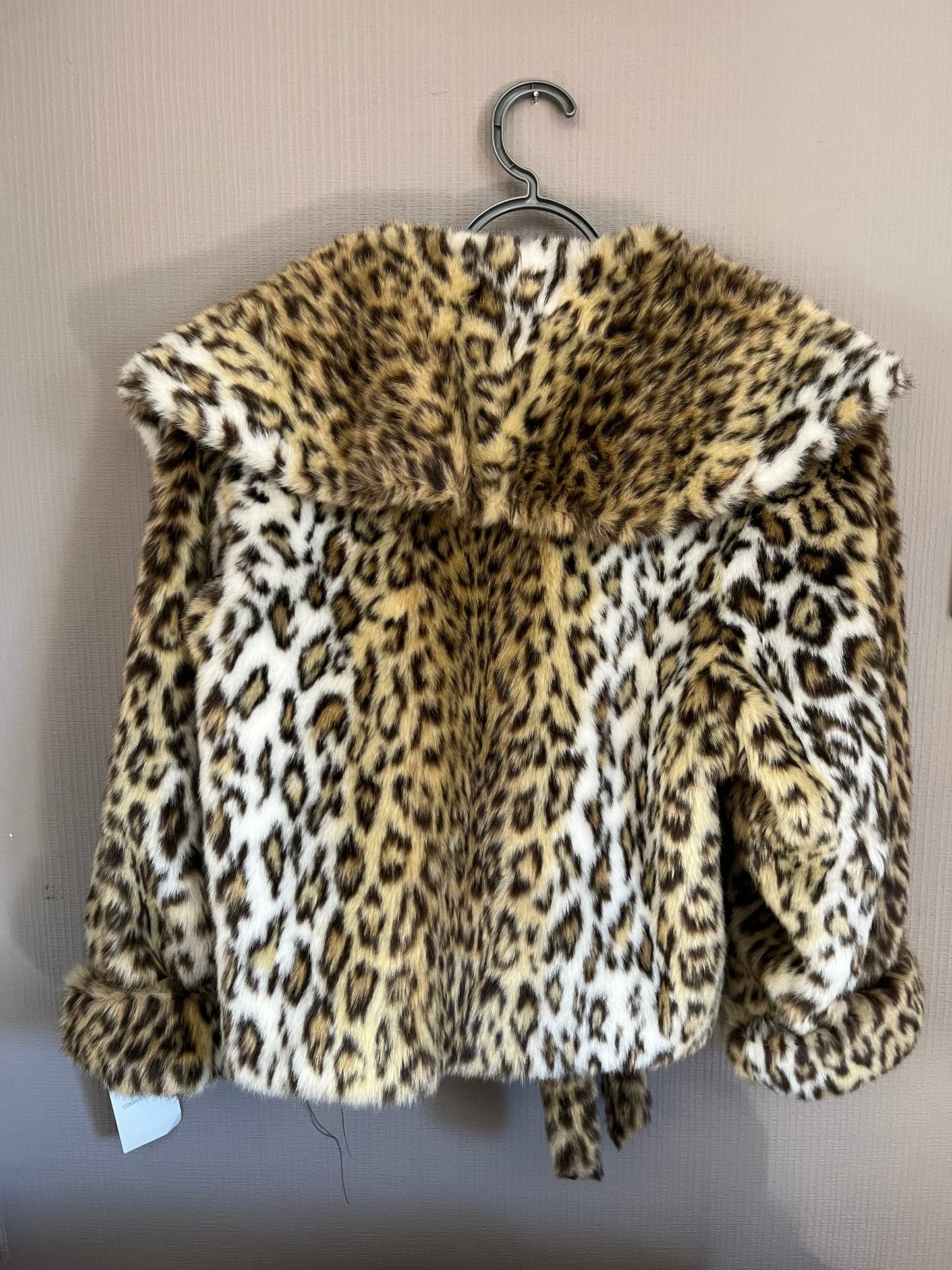Vintage Clothing- Vintage Faux Fur Leopard Print Jacket - 1980s - Frock33