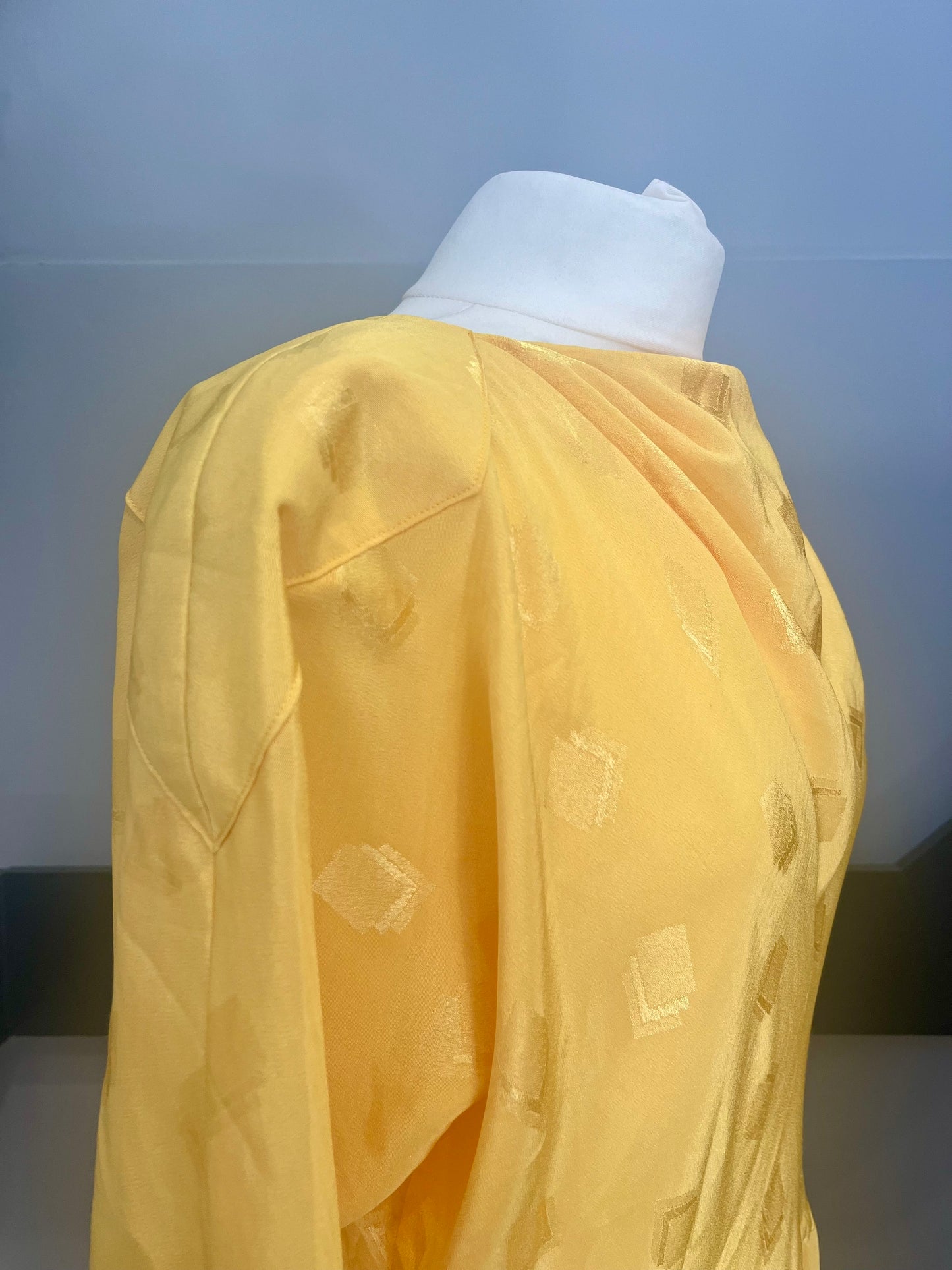 Vintage Dresses | 1980s Yellow Sunshine Midi Dress | Frock33