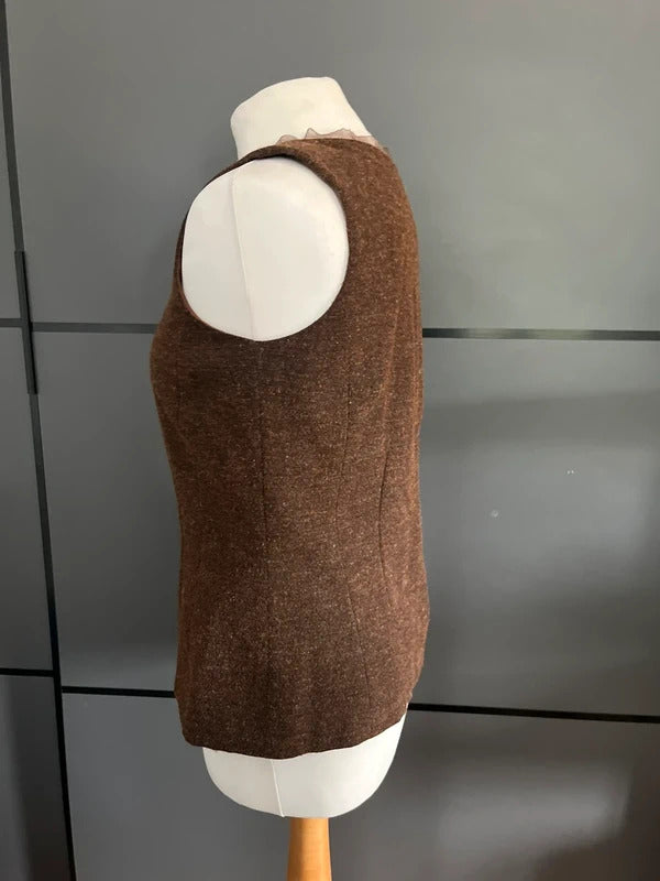 Brown Waist Coat | Irish | Brown with zip | Size 10 | Yellowhammer