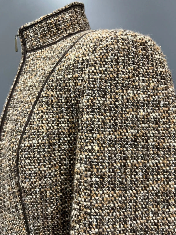 Vintage Blazer by Kapalua Size 12 Brown Wool Blend