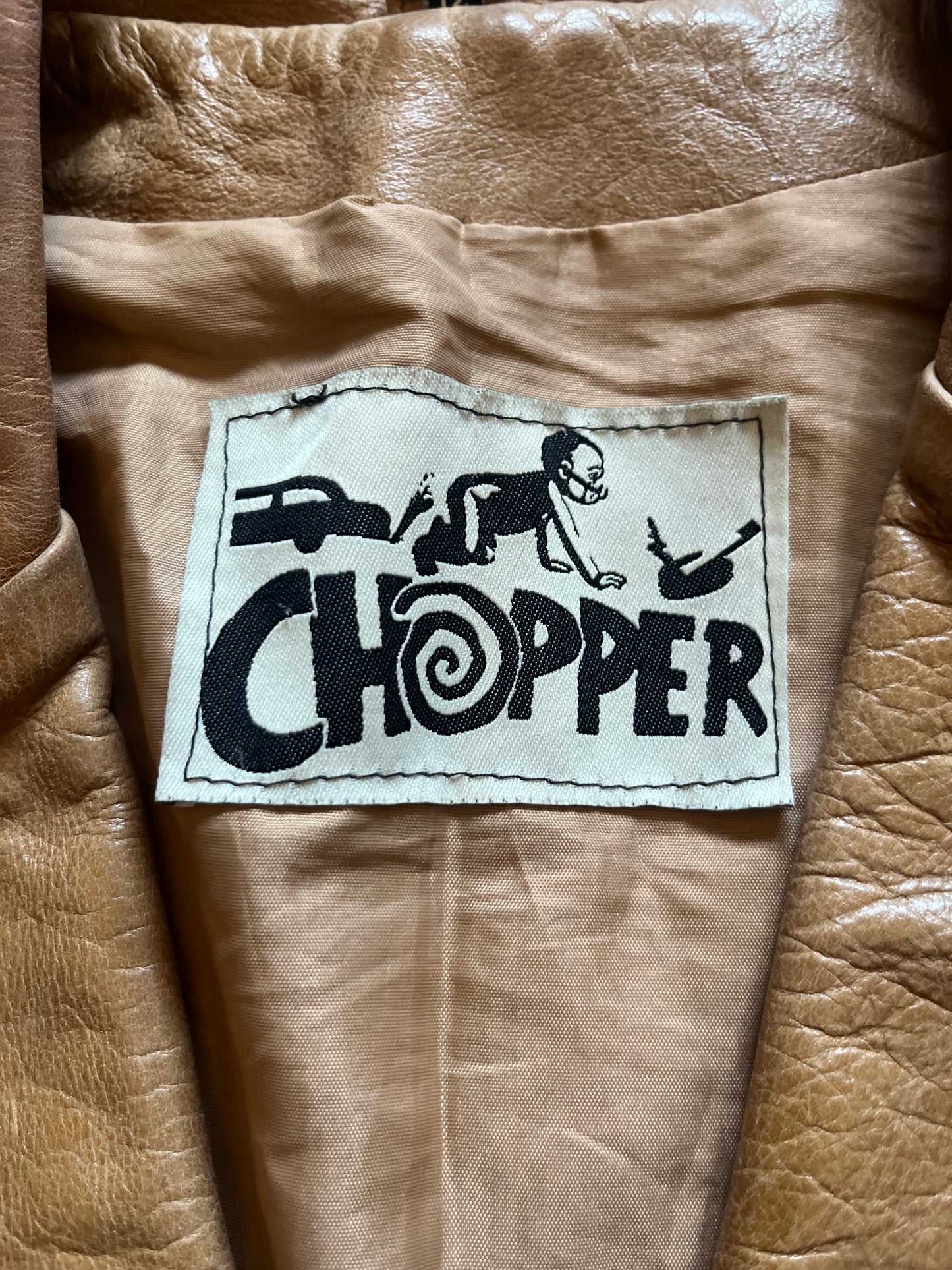 Vintage Clothing - Leather Jacket - Light Brown - Size 10- Frock 33