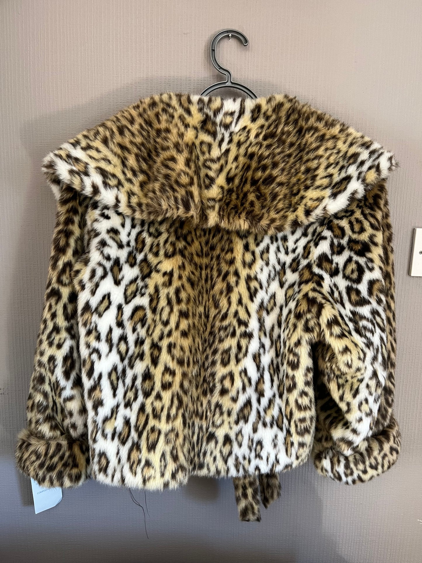 Vintage Clothing- Vintage Faux Fur Leopard Print Jacket - 1980s - Frock33