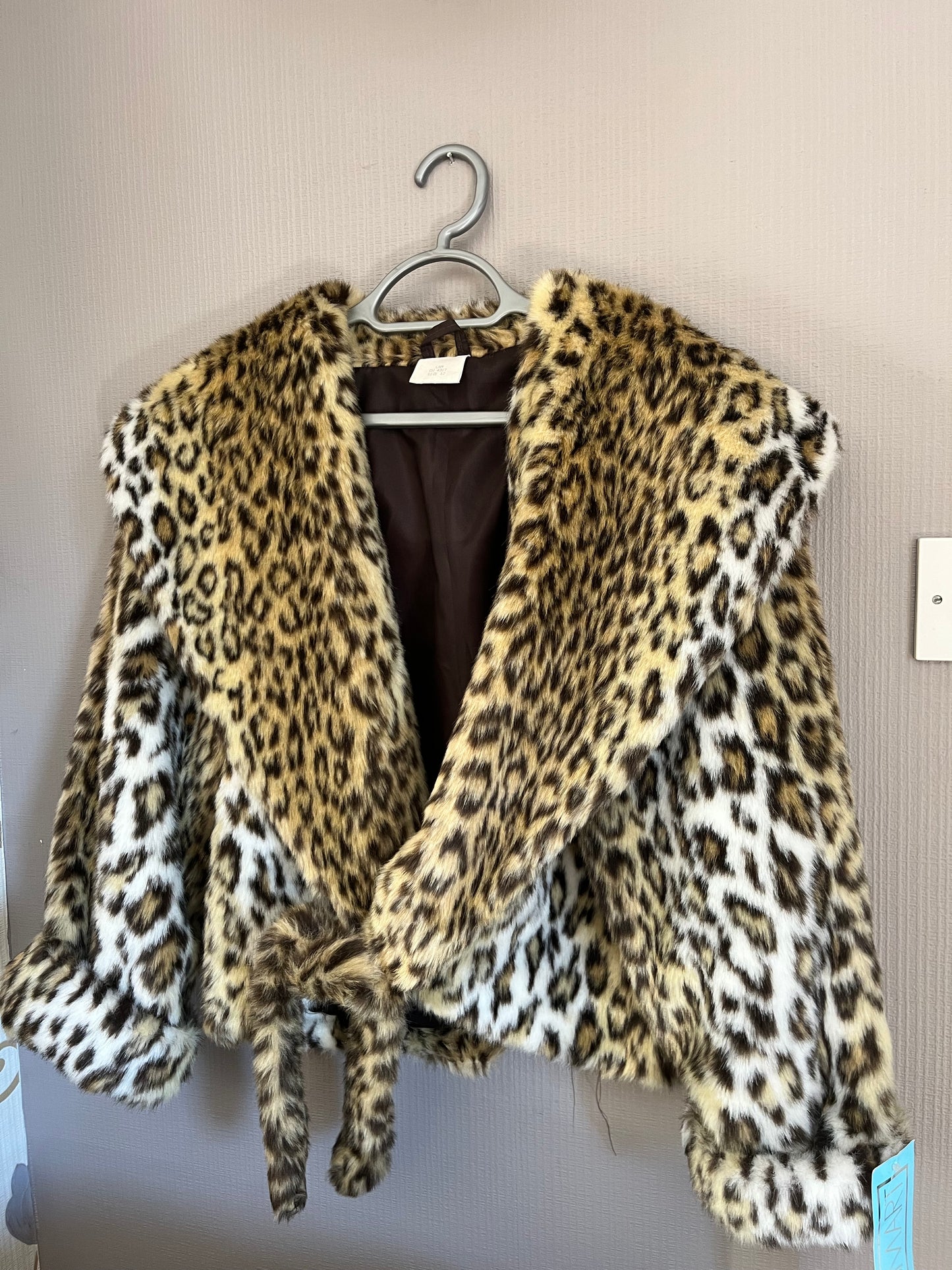 Vintage Clothing- Vintage Faux Fur Leopard Print Jacket - 1980s - Frock33