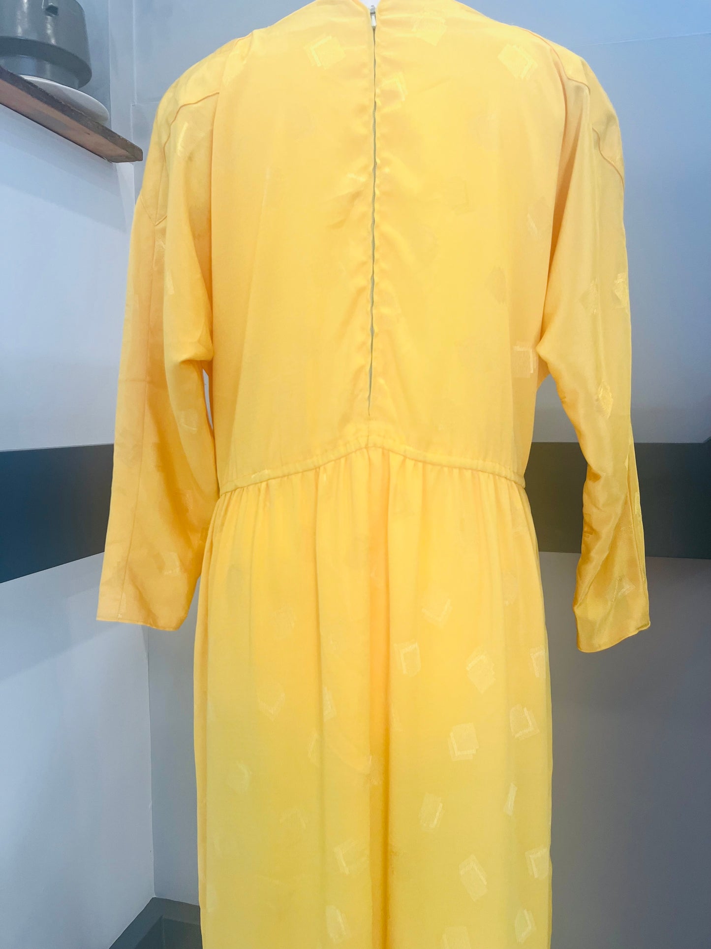 Vintage Dresses | 1980s Yellow Sunshine Midi Dress | Frock33