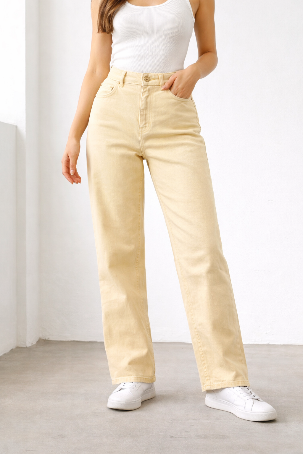 Vintage Jeans - 90s Straight Leg Jeans size 10 by Yarell- High Rise Jeans - Frock33