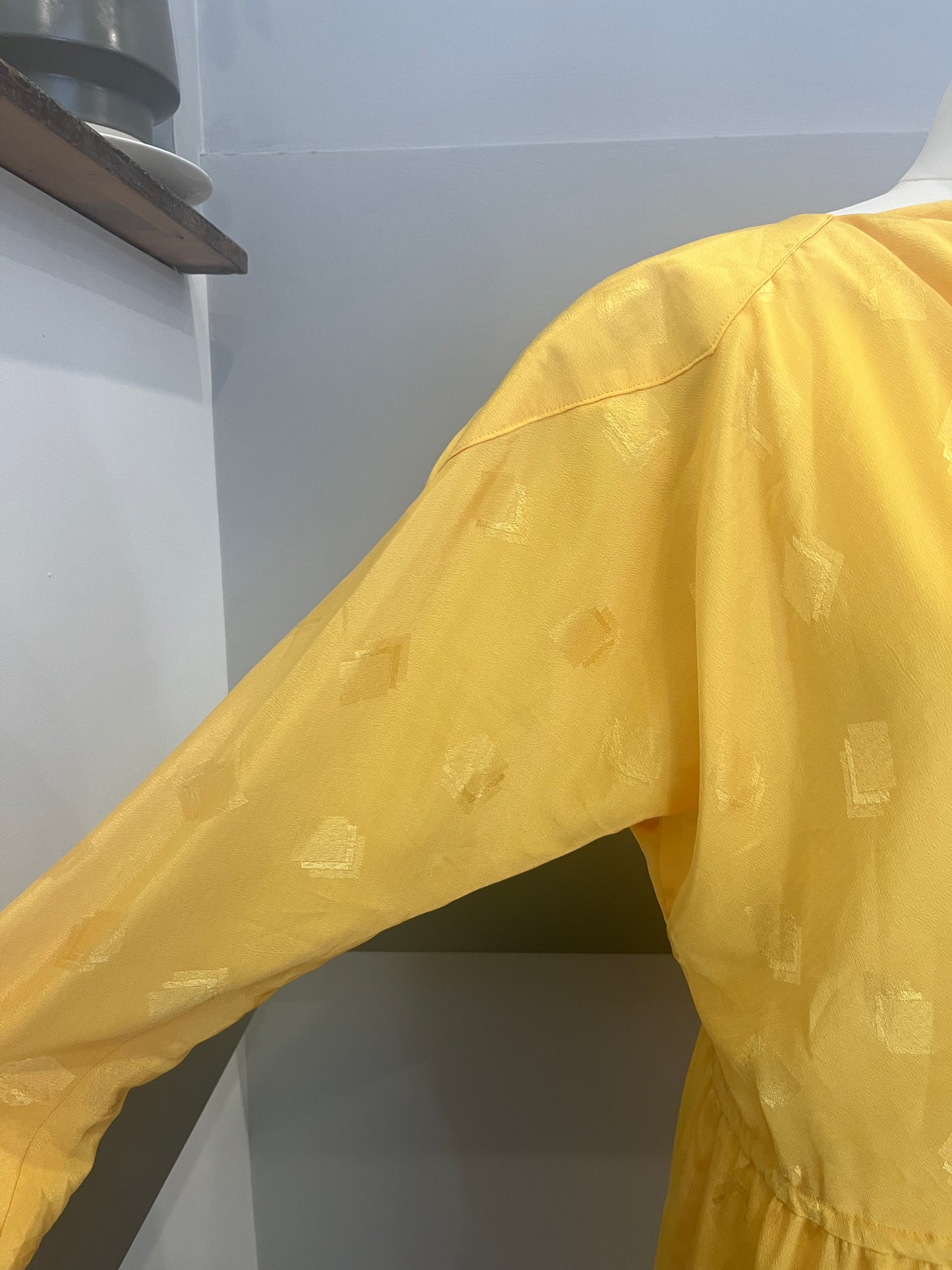 Vintage Dresses | 1980s Yellow Sunshine Midi Dress | Frock33