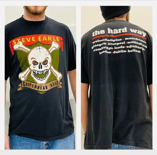 Vintage Clothing - Band Tee- Steve Earl- Tour T-shirt- Copperhead Road- Frock33