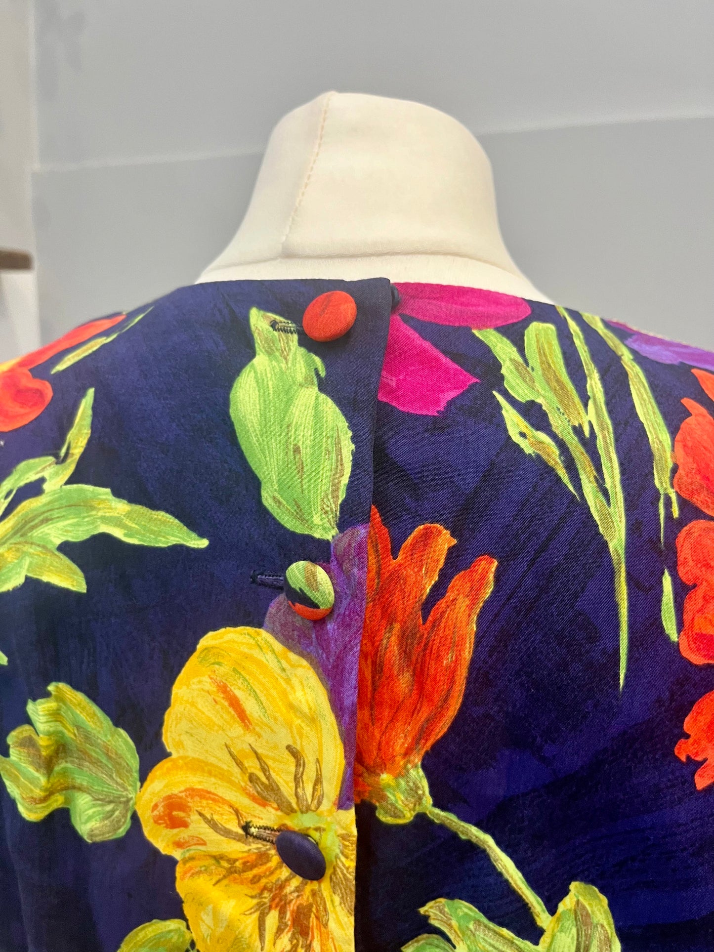 Vintage Dresses - Barry Sherrard - Midi Floral Print - Frock33