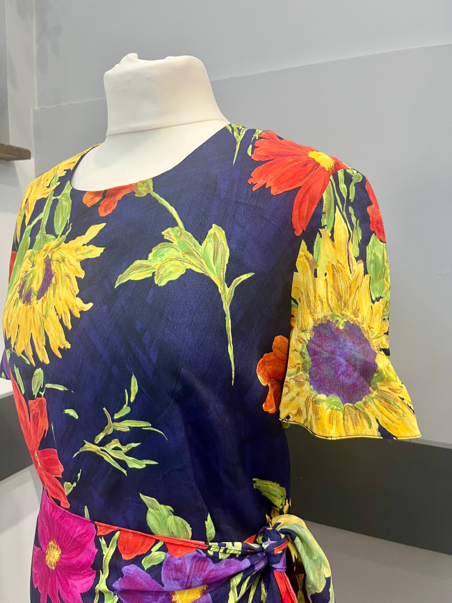 Vintage Dresses - Barry Sherrard - Midi Floral Print - Frock33