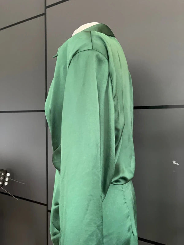 Preloved Dress | Zara | Green Wrap Dress | Size L 12/14