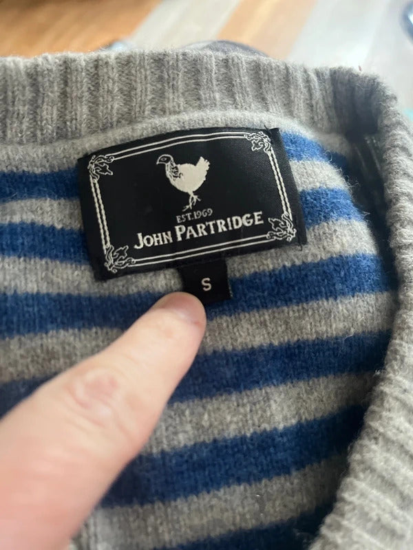 John Partridge Grey Wool Blend Jumper