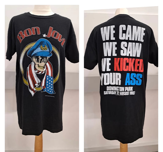 Vintage Clothing - Band Tee- Bon Jovi 1987 Tour T-shirt-Frock33