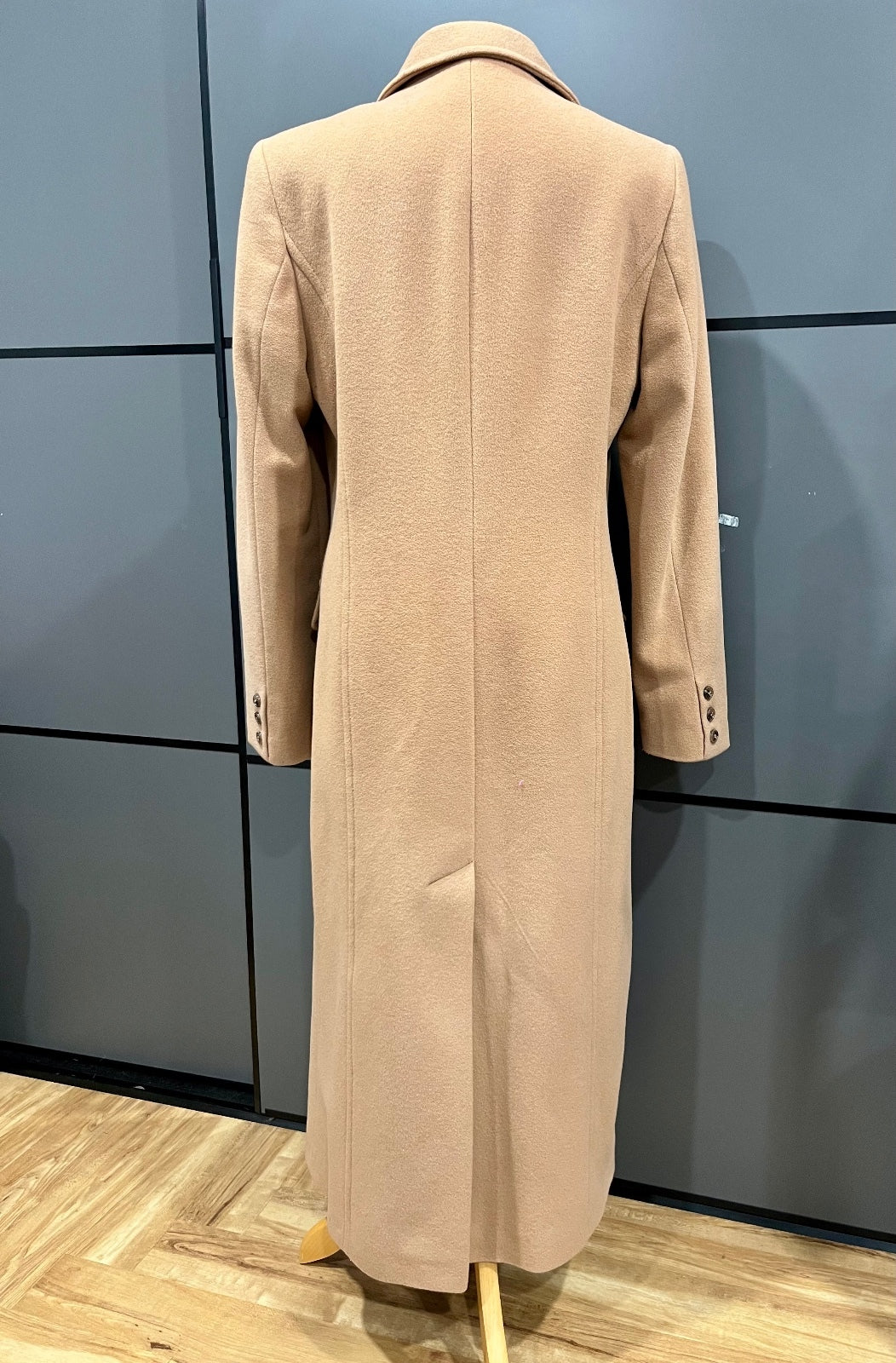 Vintage coat | Wool Blend | Tan | Full Length | size 12 | Lebek | Frock33