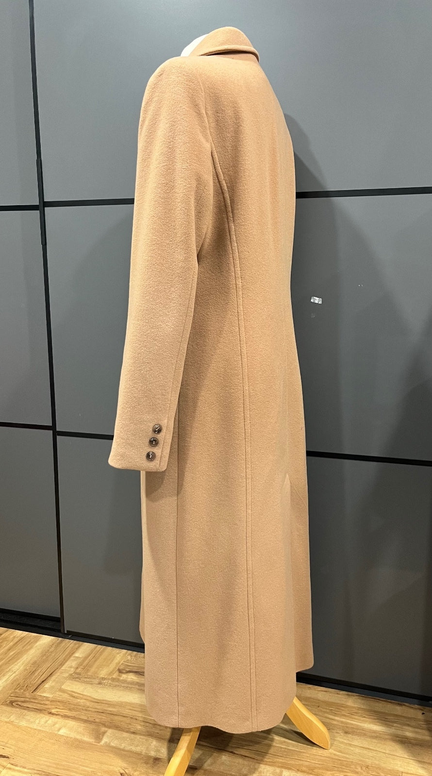 Vintage coat | Wool Blend | Tan | Full Length | size 12 | Lebek | Frock33