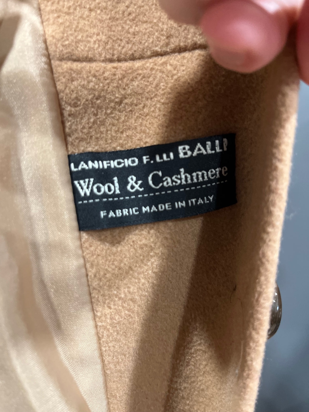 Vintage coat | Wool Blend | Tan | Full Length | size 12 | Lebek | Frock33