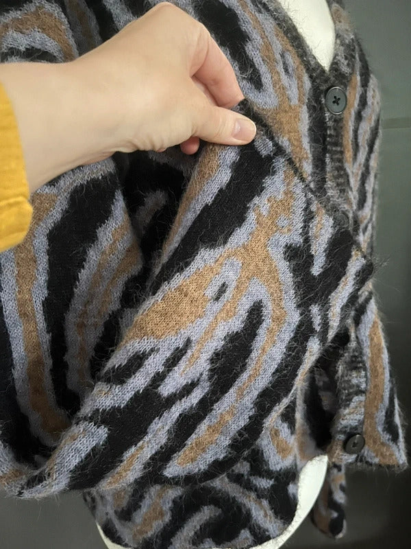 Quirky cardigan| Oversized Fit | YAS | Soft Cozy | Small