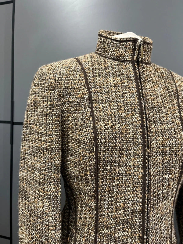 Vintage Blazer by Kapalua Size 12 Brown Wool Blend