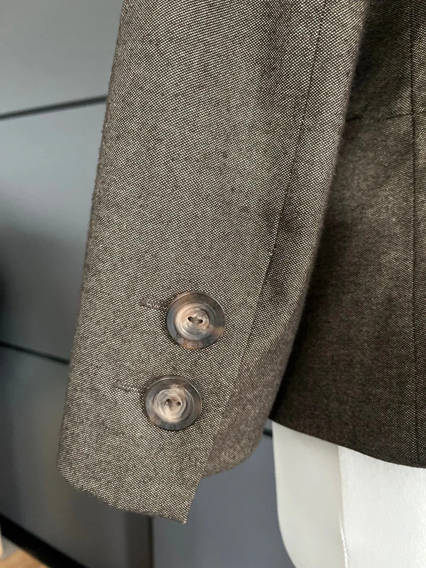 Brown blazer jacket by Mexx Smart Tailored Size 12