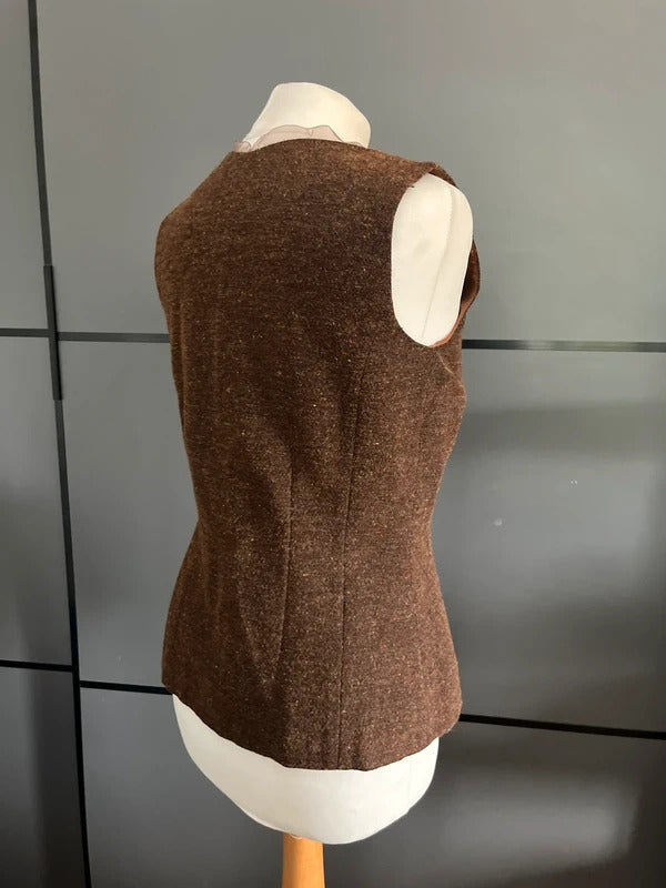 Brown Waist Coat | Irish | Brown with zip | Size 10 | Yellowhammer