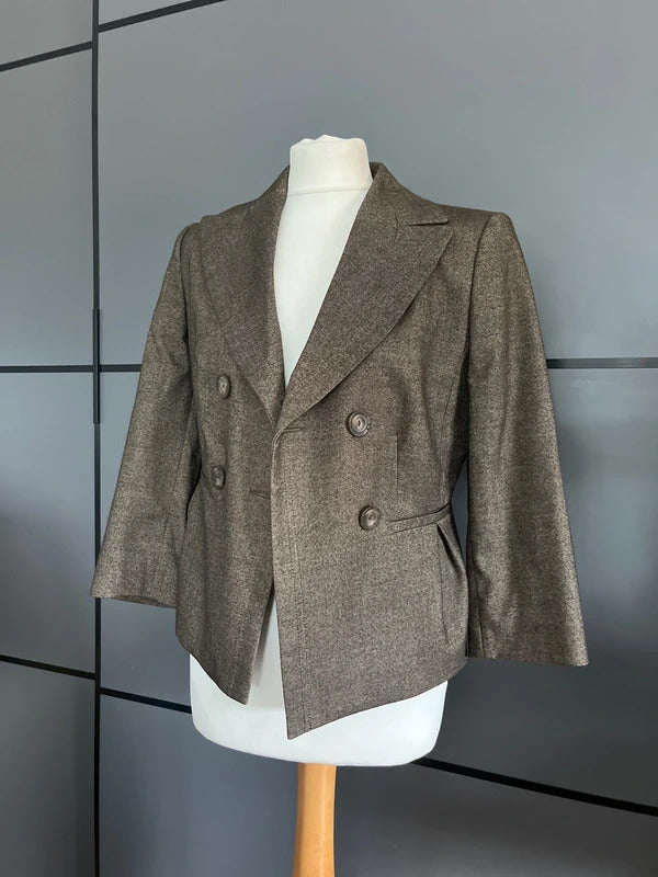Brown blazer jacket by Mexx Smart Tailored Size 12