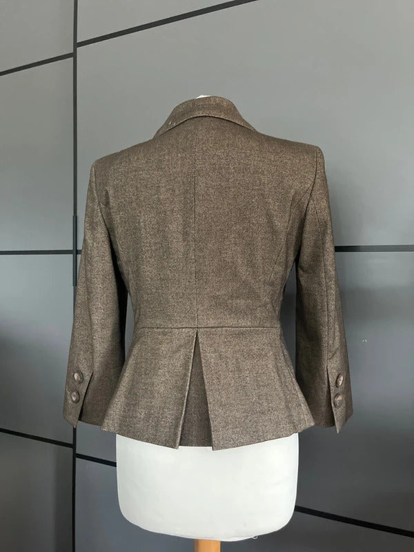 Brown blazer jacket by Mexx Smart Tailored Size 12