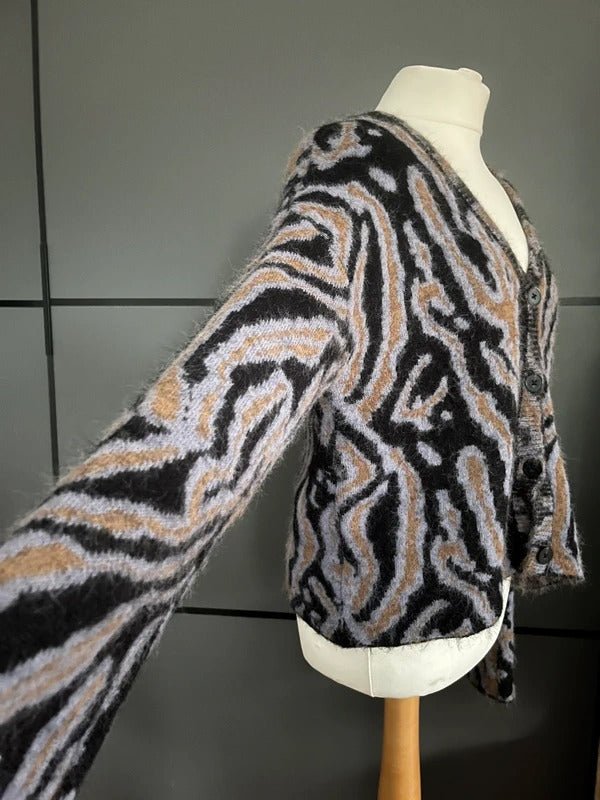 Quirky cardigan| Oversized Fit | YAS | Soft Cozy | Small