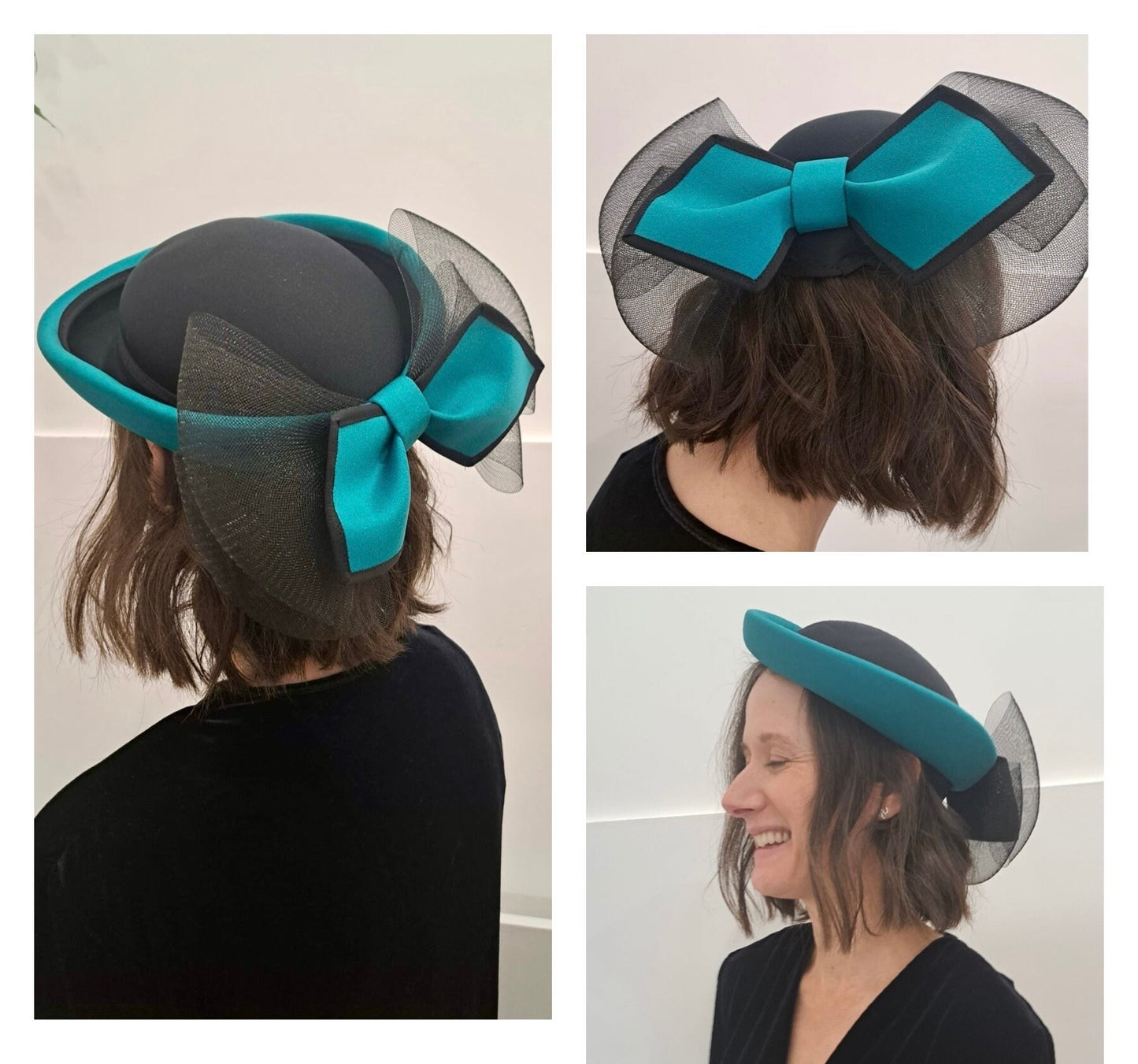 Vintage Clothing - Vintage Hat - 1980s Formal Occasion Hat with Bow - Frock33