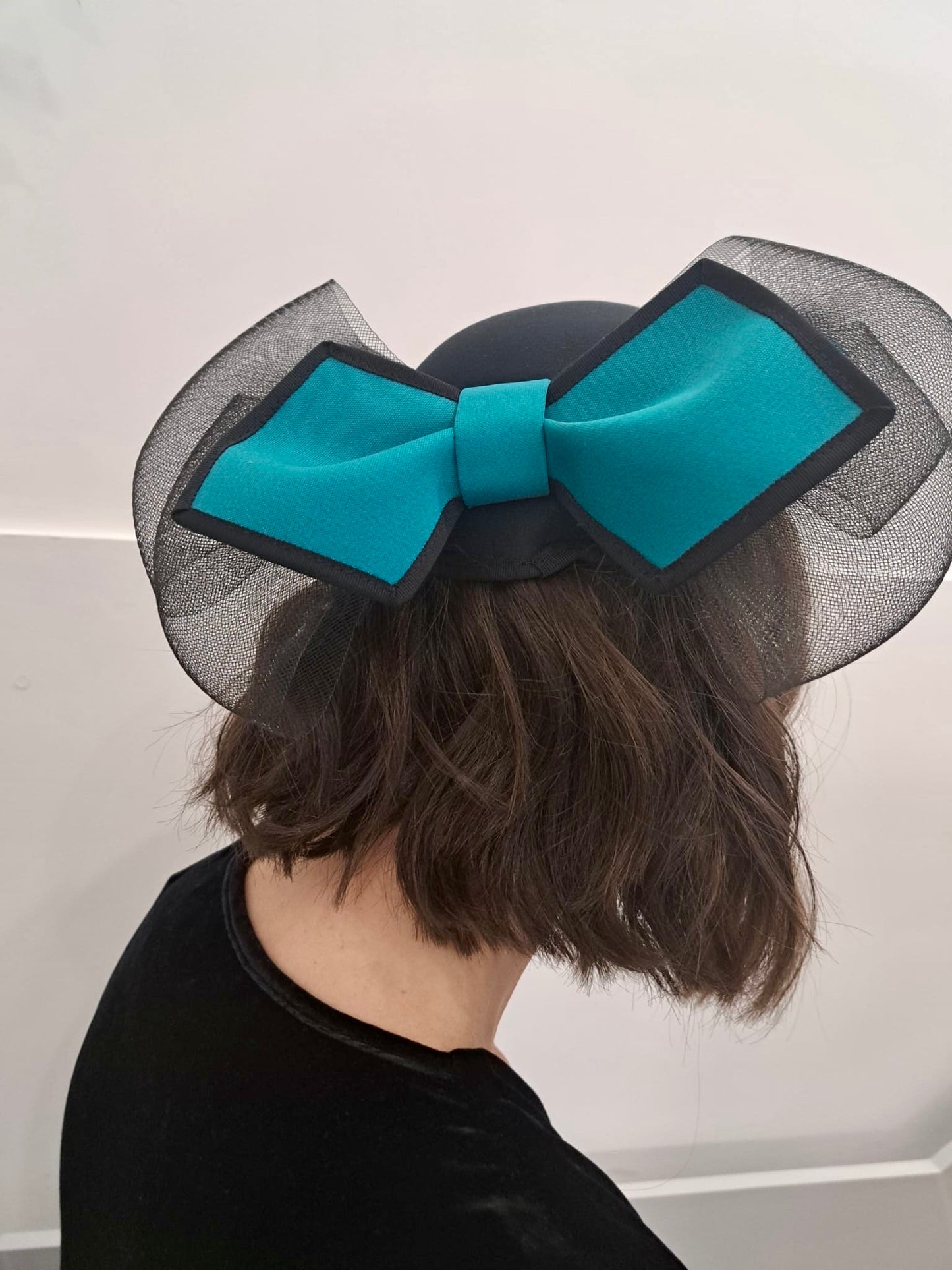 Vintage Clothing - Vintage Hat - 1980s Formal Occasion Hat with Bow - Frock33