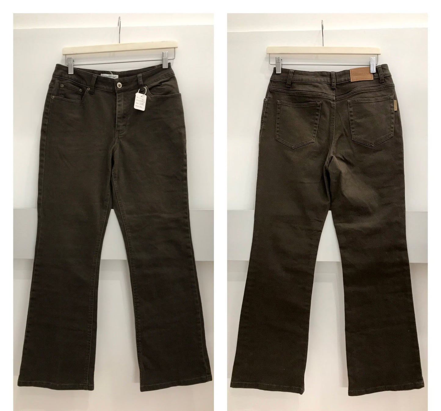 Vintage Clothing - Vintage Jeans - Bootcut 90s Flared - Dark Brown - W28 L40 - size 10UK by Coldwater Creek size 10 - Frock33 (Copy)