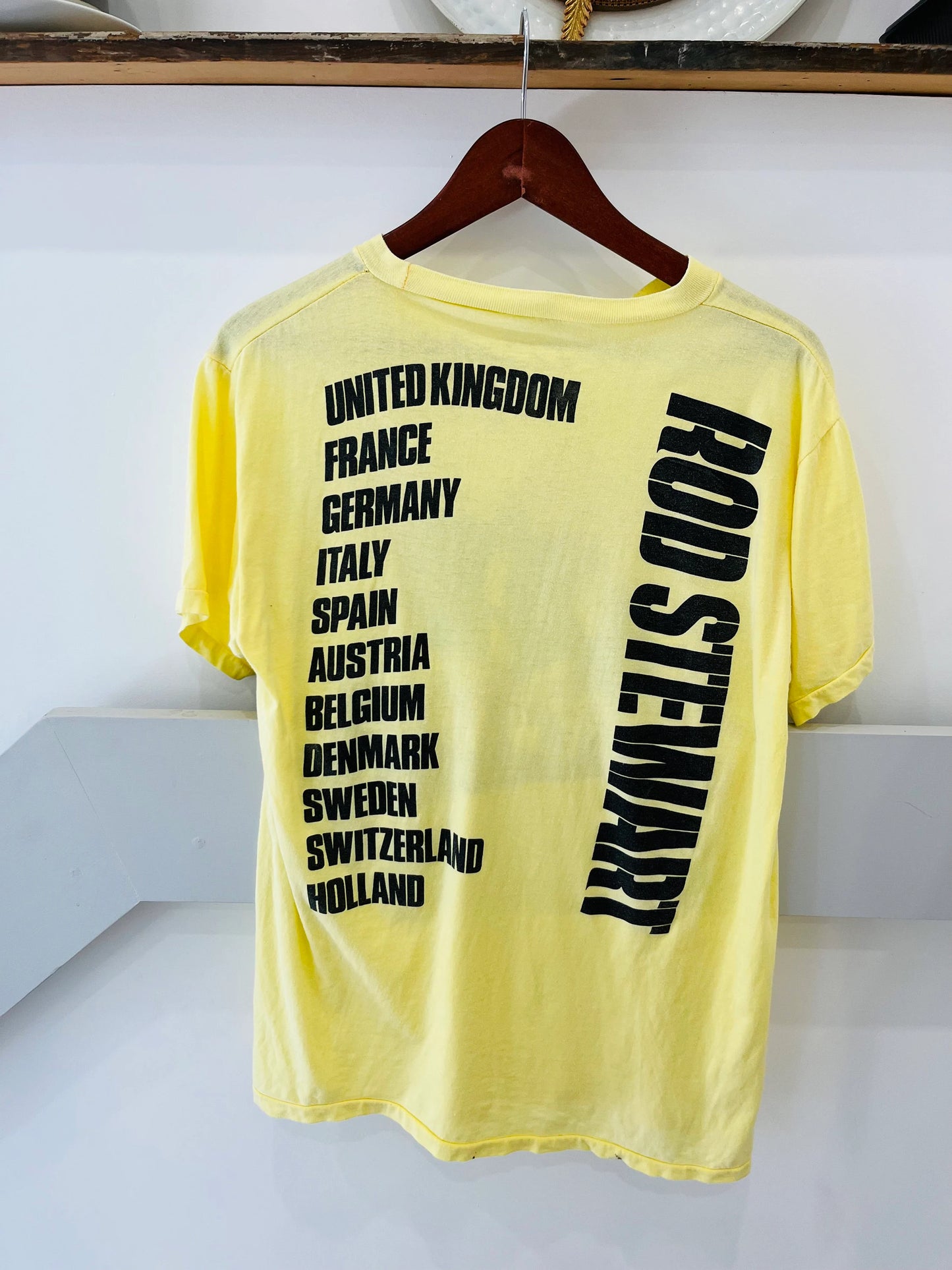 Vintage Band Tee | 70s 80s Rod Stewart T-shirt |UK and European Tour | Frock33
