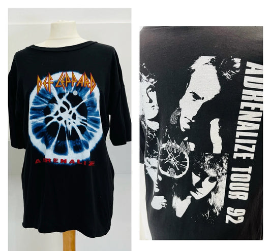 Vintage Band Tee- Def Leppard - 1990s T-Shirt - Adrenalize Tour -  Frock33