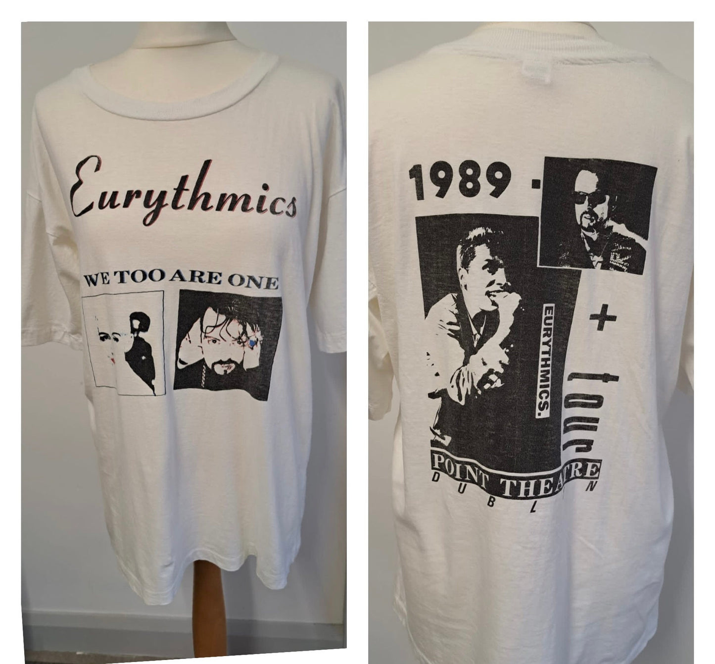 Vintage Clothing | 1980s Vintage Band T-Shirt - Eurythmics - We Too are One Tour  Frock33
