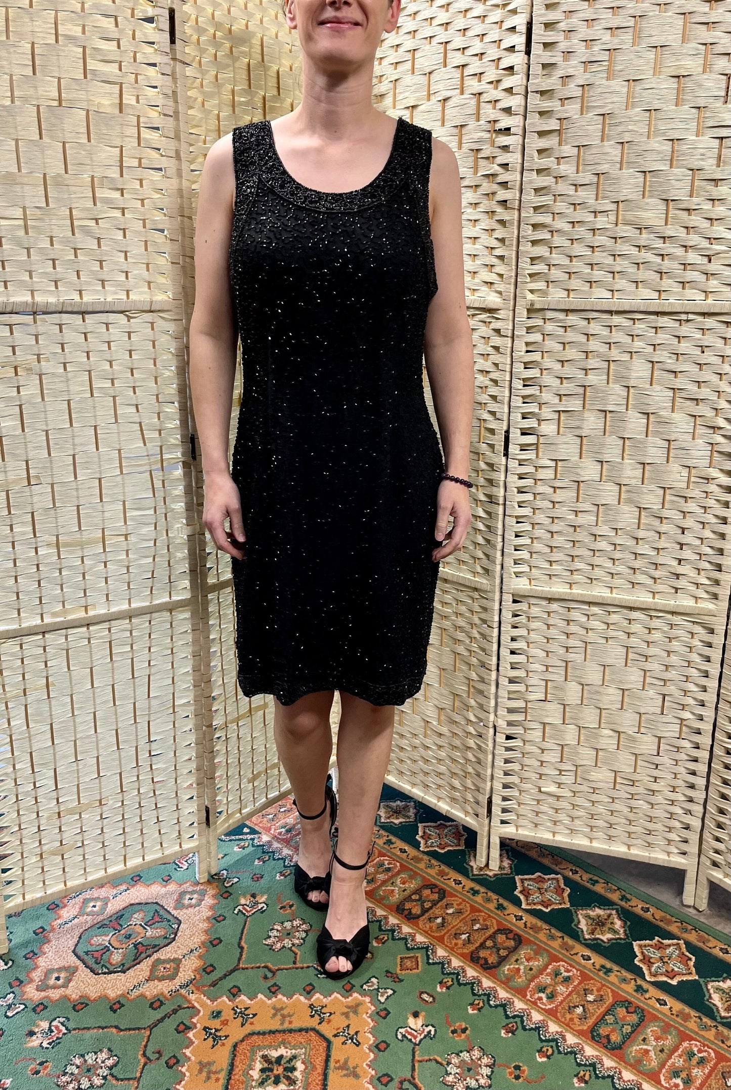 Vintage Dresses - Black Cocktaill Dress 1980s - Laurence Kazar - Frock33