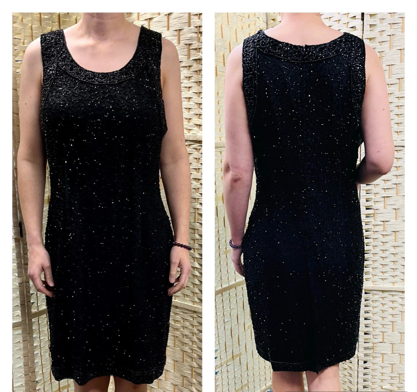 Vintage Dresses - Black Cocktaill Dress 1980s - Laurence Kazar - Frock33