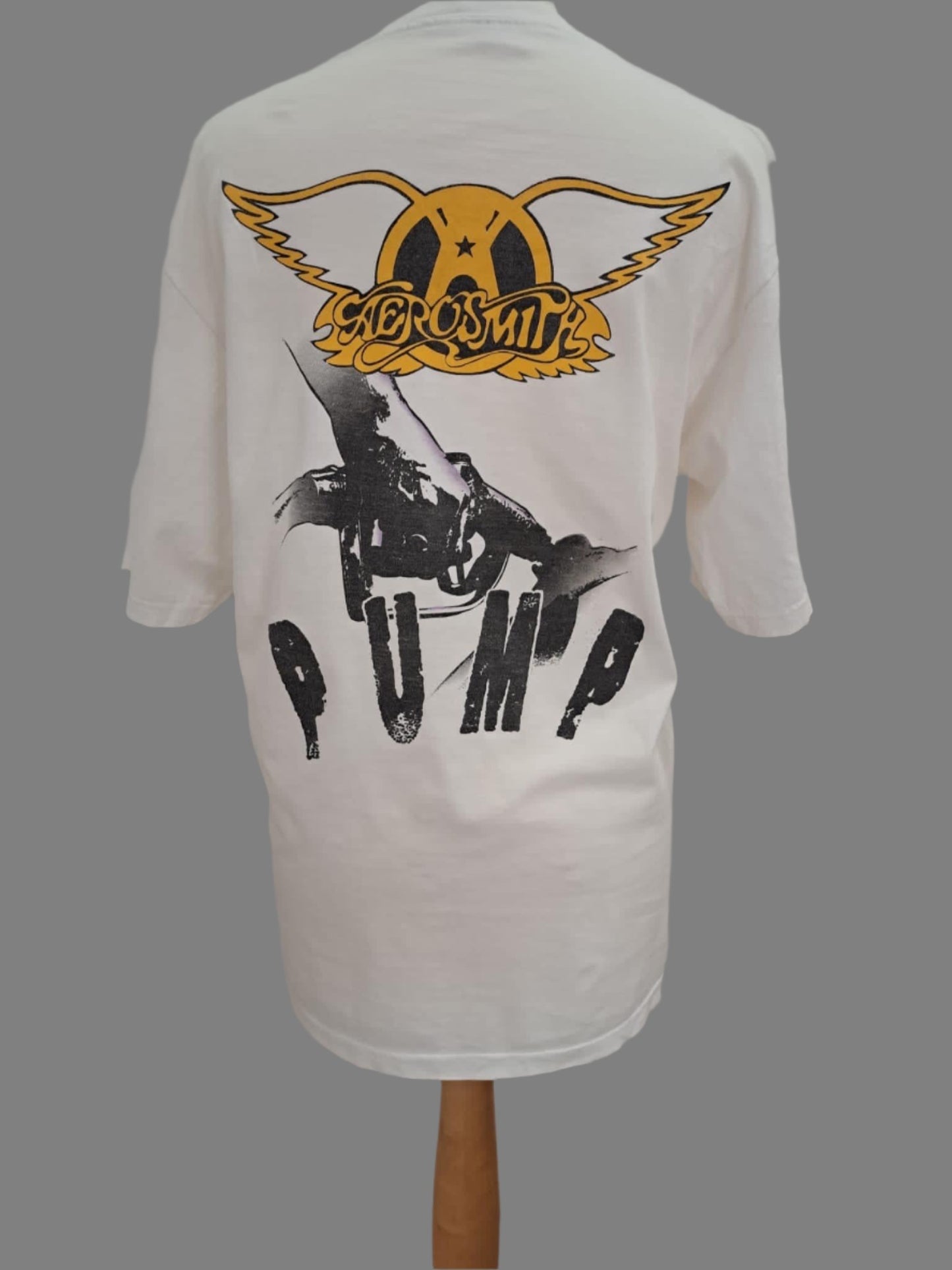 Vintage Band Tee- Aerosmith- 1989- Genuine Tour Tshirt- Pump tour - Frock33