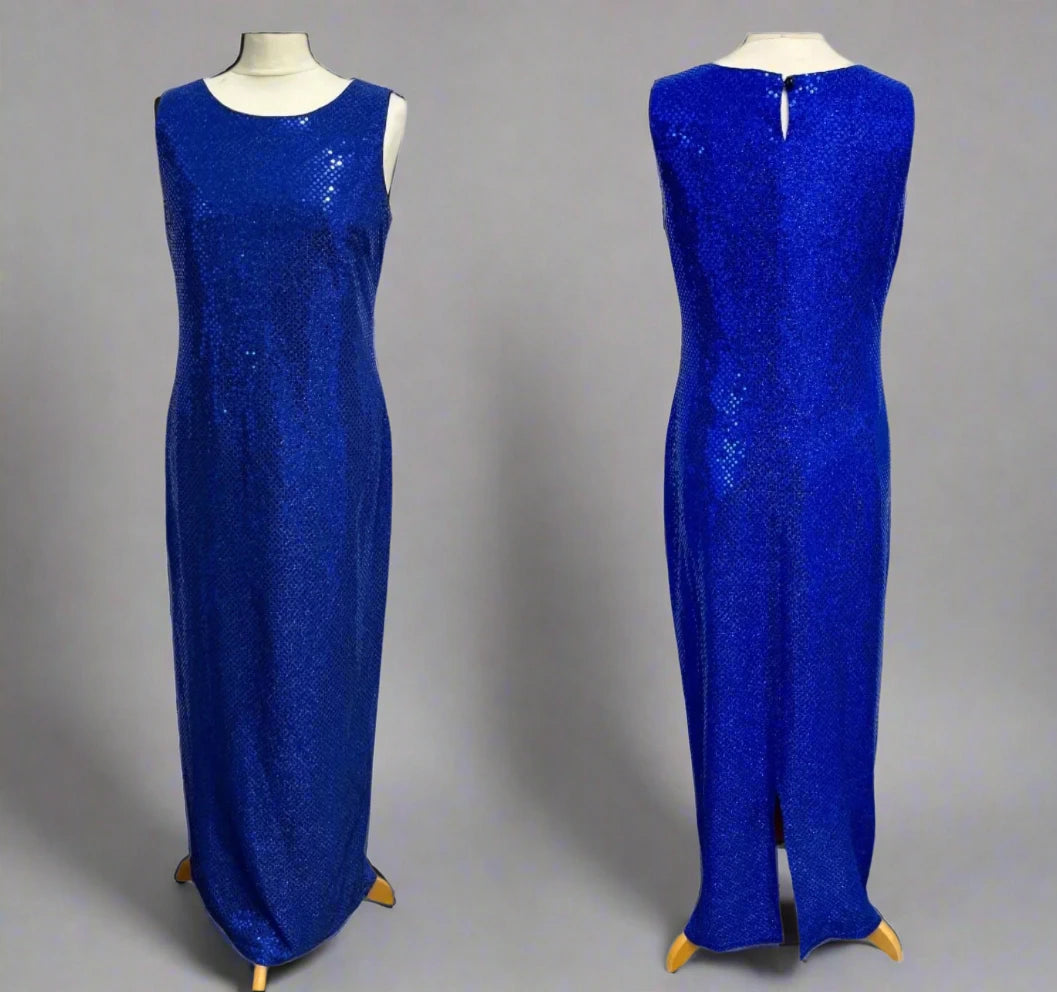 Vintage Clothing - Vintage Dresses - 90s Sequined Maxi Occasion Dress - Frock33