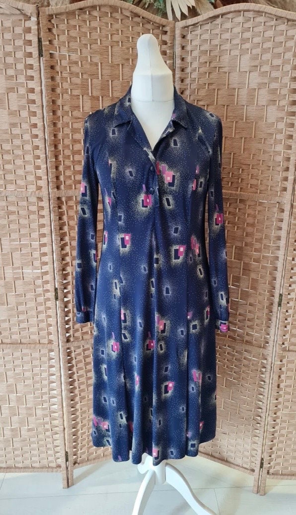 Vintage Clothing - Vintage Dress -1970s - Italian Maxi Midi - size 12/14 UK
