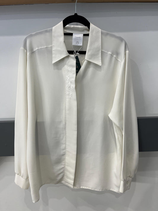 Vintage Clothing - Vintage Shirt - 1980s - Cream Blouse by Clover - Frock33