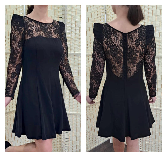 Vintage Dress - Black Vintage Cocktail Dress by Enzo Russo - Frock 33