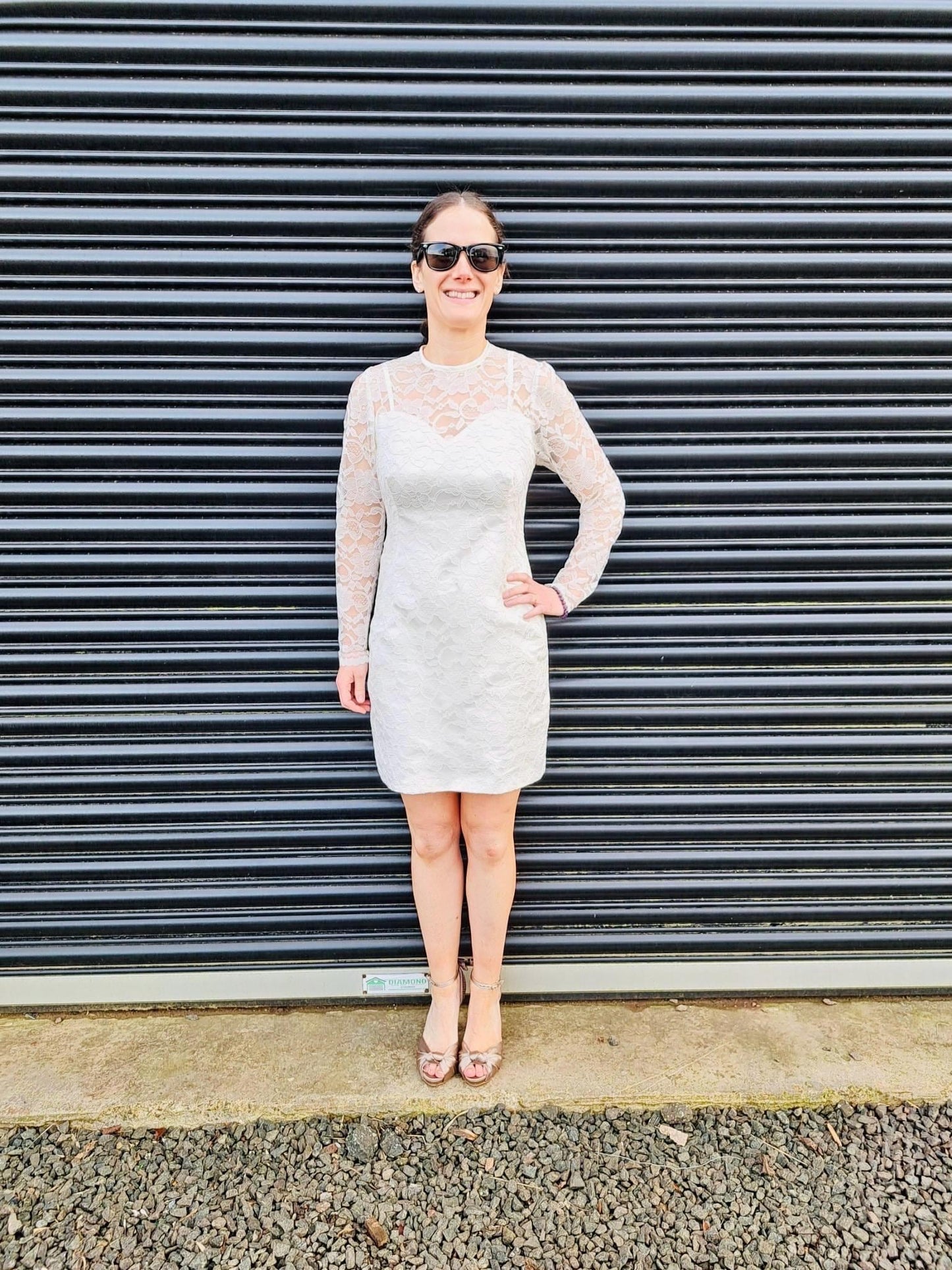 Vintage Dresses - White Lace Dress - Size 8-10 - Frock33