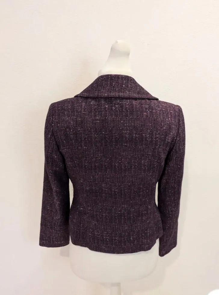 Vintage Clothing - Vintage Blazer - Jacket by Lakeland - Size 10/12 UK - Purple - Frock33