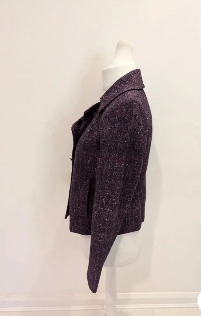 Vintage Clothing - Vintage Blazer - Jacket by Lakeland - Size 10/12 UK - Purple - Frock33