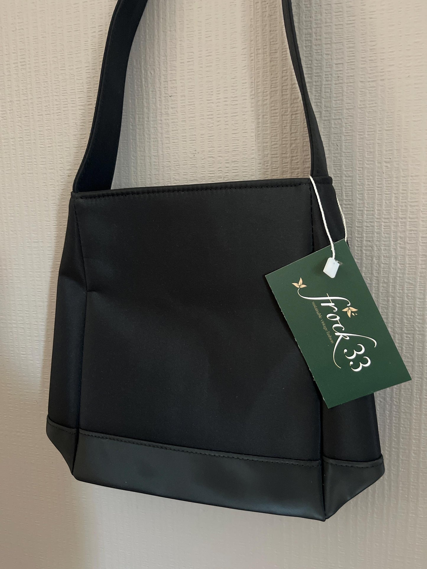 Vintage Accessories - Vintage Hangbag - Bucket Black Bag - Y2k - Frock33