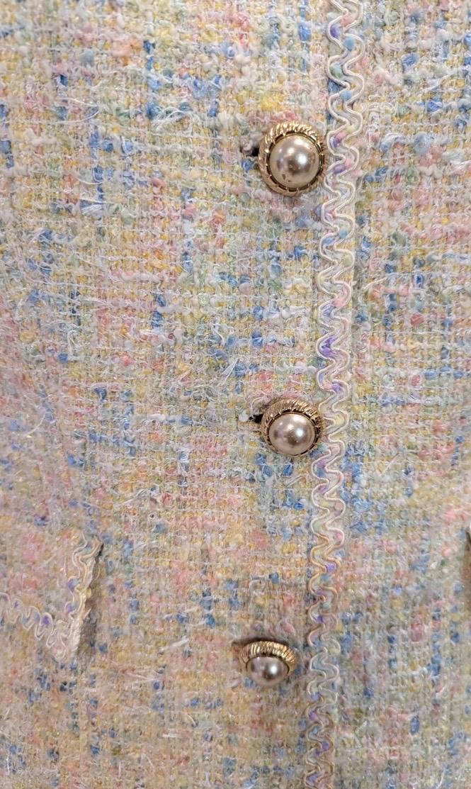 Vintage Two Piece Suit – Blazer and Skirt by Wolfangel Dublin | Irish Designer Tweed Suit - Frock33