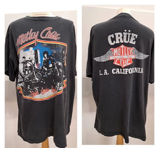 Vintage Clothing | Motley Crue Band Tee- 90s | 90s music memorabilia- Frock 33 (Copy)