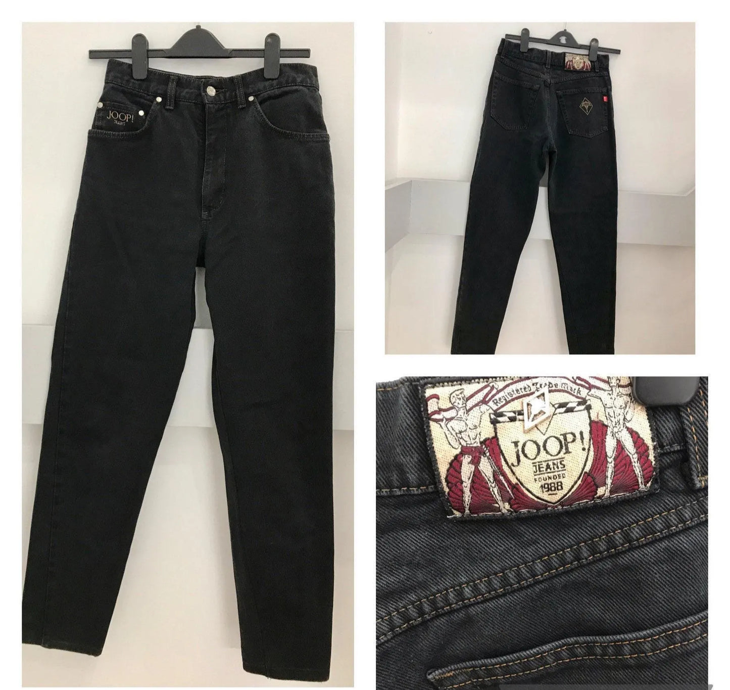 Vintage Clothing - Vintage Jeans - Black -90s - Designer Jeans by Joop size 10 - Frock33