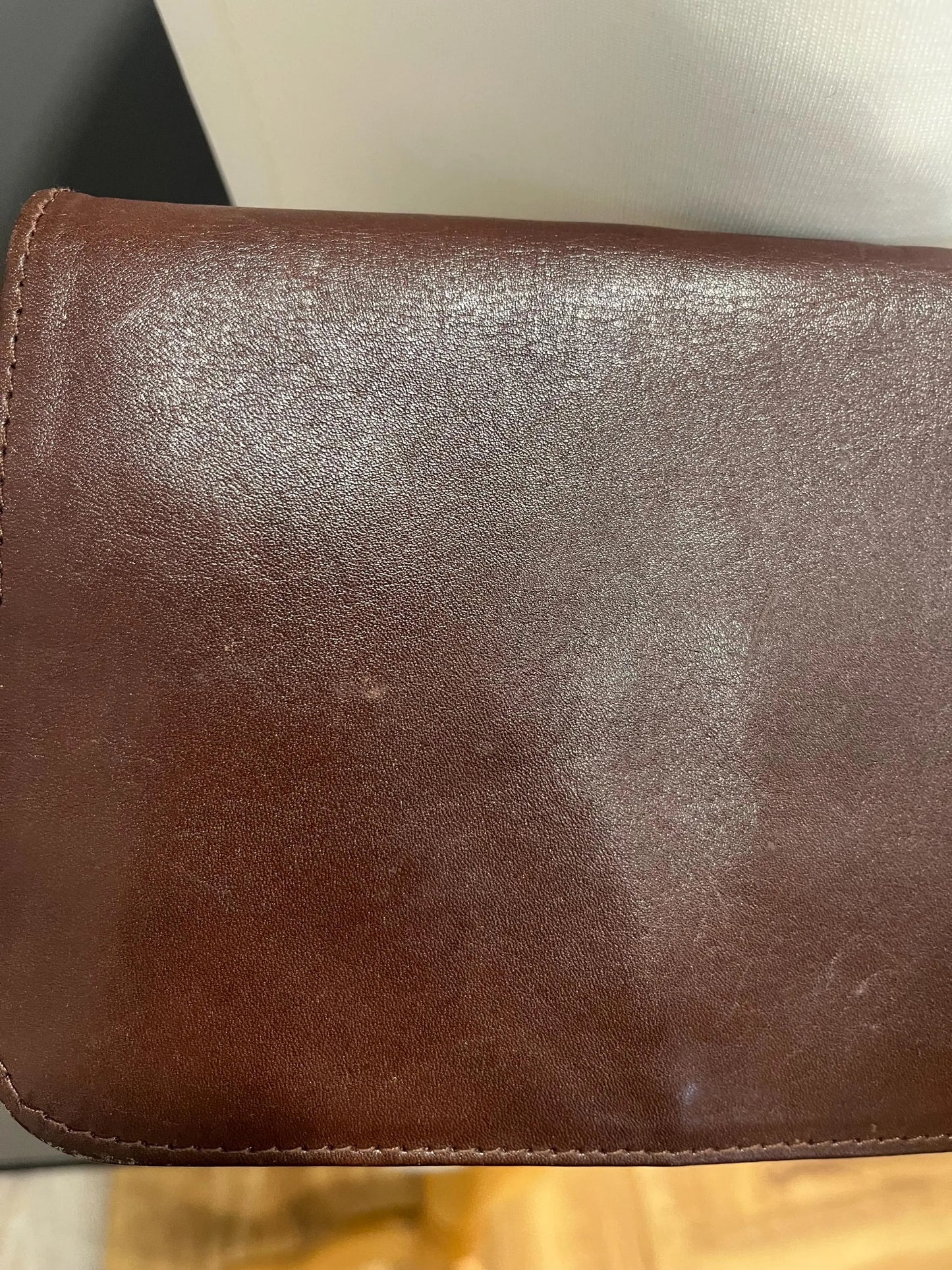 Vintage Brown Leather Shoulder Bag – by Dolicis - 90s Vintage Shoulder Crossover Bag - Frock 33