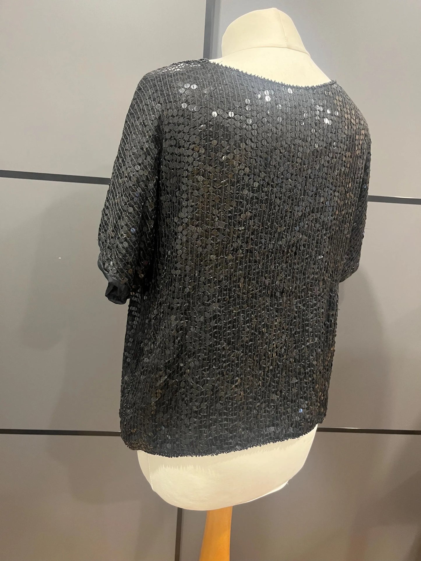 Vintage Clothing- Vintage Party Top - sequinned - size 12 - 14 - Frock33